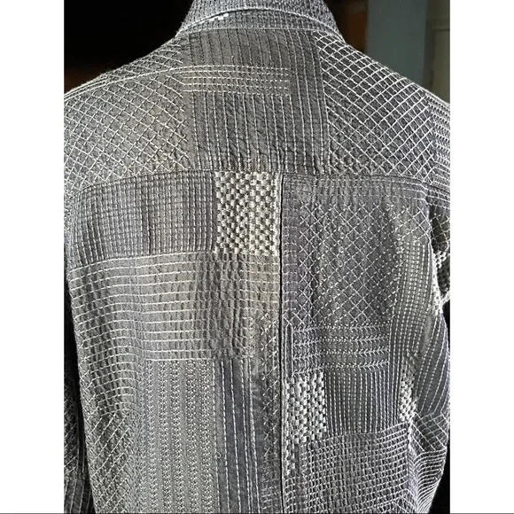 Johnny Was Thora Trapunto Embroidered Denim Jacket S - Picture 11 of 14